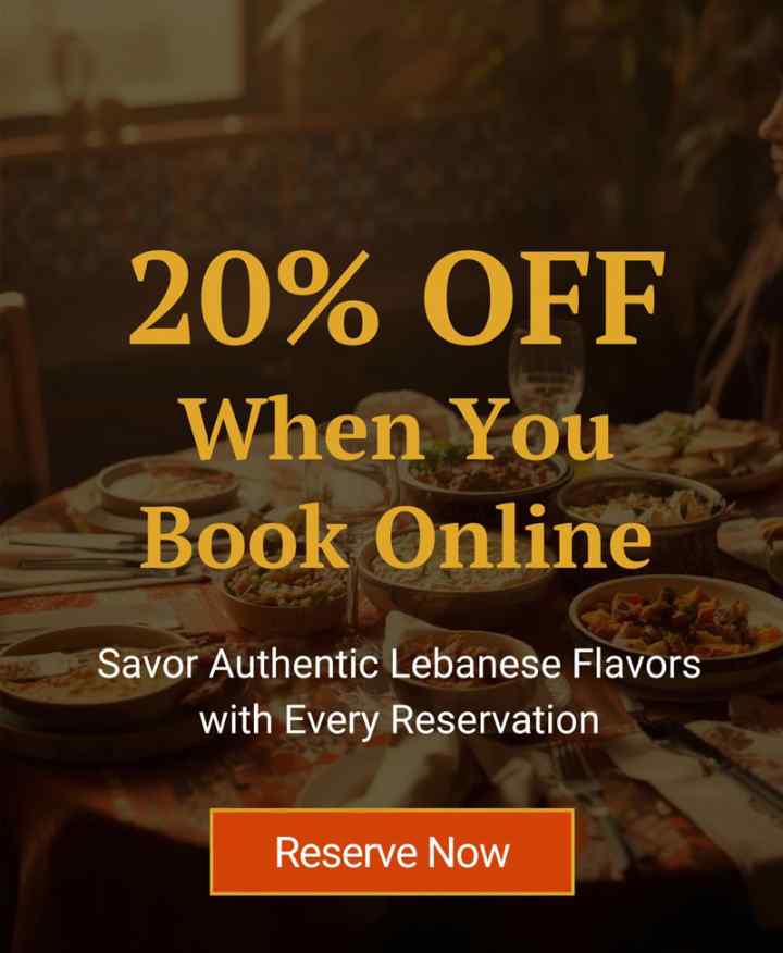 Lebanese dining promo offer Lebanese dining promo offer